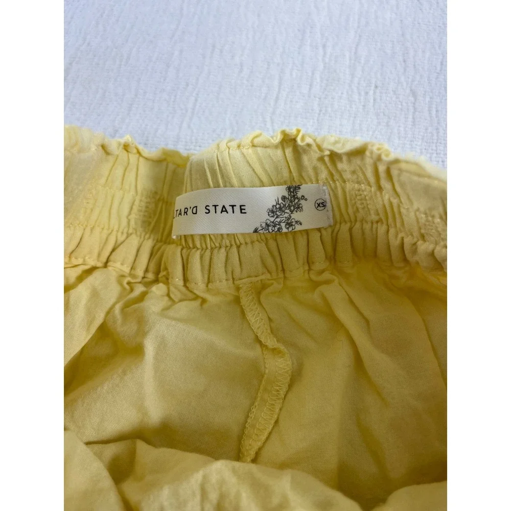 2- Altar'd State Raleigh Layered Lace Shorts Womens XS Denim Mini Academia Boho‎ - Picture 12 of 14